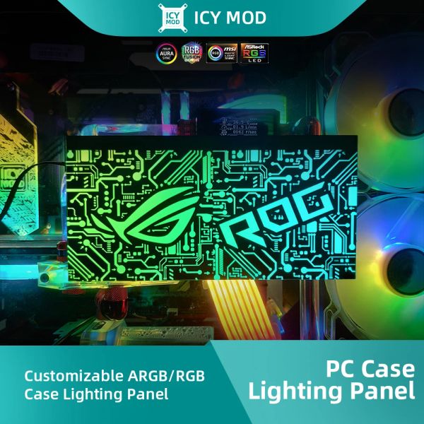 TOWERS 5V Direccionable RGB LED LED LED PC Panel de iluminación GPU Panel lateral de bricolaje DIY Modding Colorido RGB Aura Sync