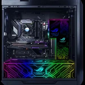 Torens mod argb verlichtingspaneel voor asus rog gx601 chassis, diy strix helios psu gpu plaat aura sync gamer kast decoratie lichtbord