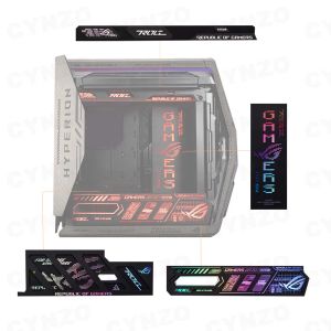 Towers Mod Lightboard Kit pour ASUS GR701 Châssis, armoire de jeu Argb Rog Hyperion Panneaux d'éclairage, plaque de réaménagement laser 5V Aura Sync