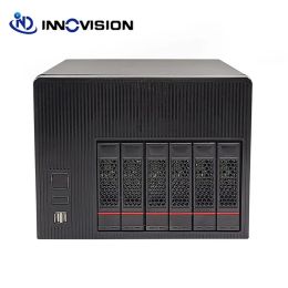 Towers Nieuwe Tooles HDD HotSwap NAS Storage Case 6Bays HotSwap Server PC -chassis met 6 GB SATA Backplane Support Mini Itx Motherboard