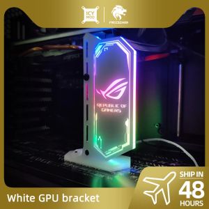 Towers White GPU Bracket RGB VGA Stand Carte vidéo Carte VIDE