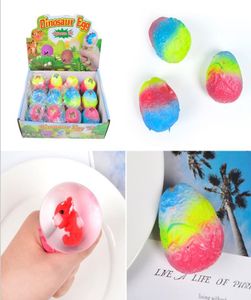 Jouet Anti-Stress Oeuf De Dinosaure Nouveauté Amusant Splat Raisin Boules D'aération Squeeze Stress Reliever Gags Blagues Pratiques Jouets Gadgets Drôles7923051