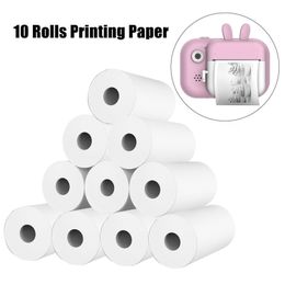 Toy Cameras 10 Rollos Blanco Cámara para niños Pulpa de Madera Papel térmico Impresión instantánea Cámara para niños Papel de impresión Accesorios de Repuesto Piezas 230325