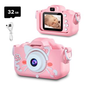 Caméras jouets 20MP Mini caméra enfants jouets pour 3 4 5 6 7 8 9 10 11 12 ans BoysGirls Digital Toddler avec vidéo 230615