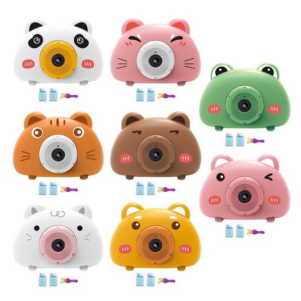 Caméras jouets Caméra automatique Machine à bulles Bulles de style animal mignon Jouets de soufflage en plein air pour enfants Pomperos à eau 230911