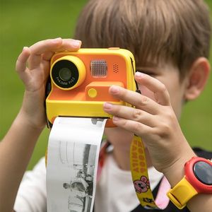 Toy Cameras Children Instant Camera Print Camera 2.0" 1080P Video Po Digital Camera with Thermal Print Paper for Kids Birthday Gift Toys 230802