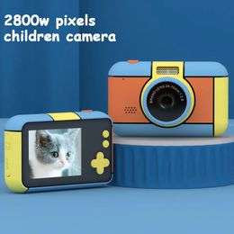Caméras jouets Enfants Kid Caméra Grand Écran 2800W Pixels Enregistreur Vidéo Numérique Caméscope DV Garçons Filles Anniversaire Cadeau De Noël 230922