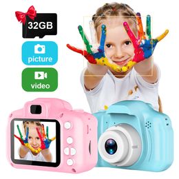 Speelgoedcamera's kinderen kinderen camera mini educatief speelgoed voor kinderen baby geschenken verjaardag cadeau digitale camera 1080p projectie videocamera 230325