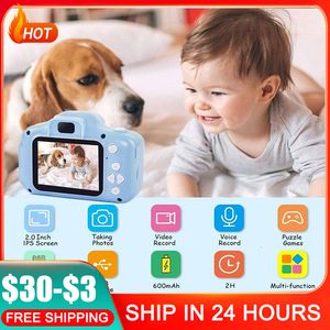 Jouet Caméras Enfants Enfants Caméra Portable Selfie Enregistreur Vidéo Numérique avec Carte Mémoire 32 Go Jouet pour Filles Garçons Cadeaux D'anniversaire De Noël 230325