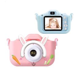 Toy Cameras Mini appareil photo numérique 1080P pour enfants HD 2,0 pouces IPS enregistreur vidéo dessin animé enfants caméras jouet pour garçon et fille cadeau d'anniversaire 230928