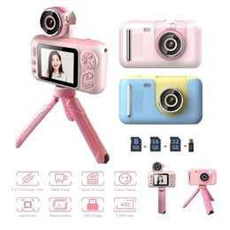 Caméras jouets mignons enfants enfants caméra jouets éducatifs enregistreur vidéo caméra 2,4 pouces Ips HD écran caméra enfant pour enfants cadeau d'anniversaire 230620