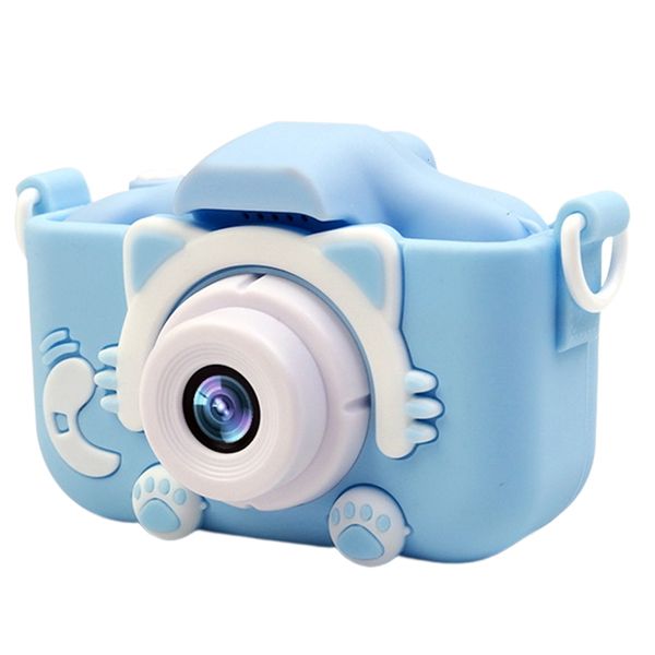 Caméras jouets Caméra vidéo numérique HD mignonne 20 pouces IPS écran enfants selfie avec couverture en silicone 32 Go carte SD cadeaux pour enfants 230911