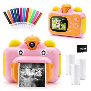 Caméras jouets DIY enfants caméra Mini jouets éducatifs pour enfants cadeaux de bébé cadeau d'anniversaire appareil photo numérique 1080P caméra vidéo de Projection 230928