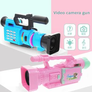 Caméras jouets Éducation précoce Projection sonore et lumineuse pour enfants Caméra vidéo Lunettes de pistolet avec musique légère Jouets éducatifs 230928