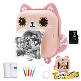 Appareils photo jouets caméra imprimée instantanée imprimante thermique enfants numérique Po fille enfant vidéo fille cadeau de noël 230911