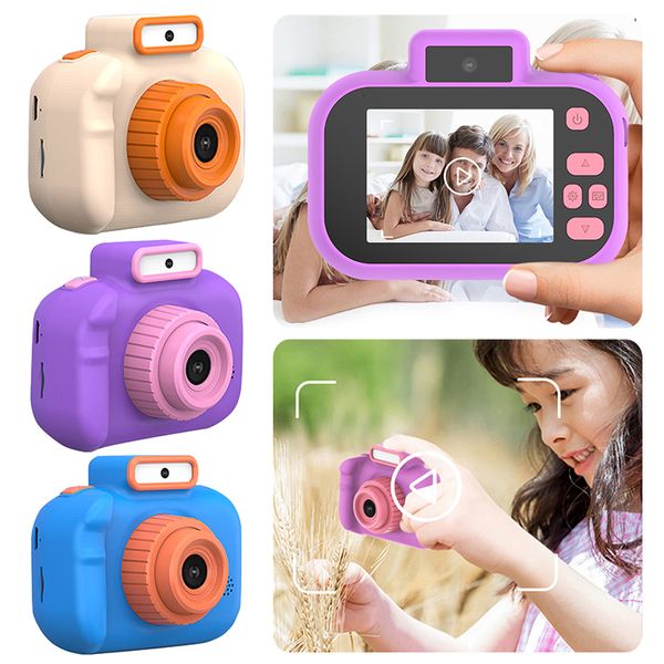 Cámaras de juguete Multifuncional Micro Cámara de juguete Cámara portátil para niños pequeños con cordón Cámara de video digital Carga USB para niños Regalos de fiesta 230225