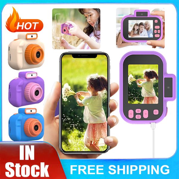 Caméras jouets Micro caméra multifonction jouet appareil photo portable pour tout-petits avec cordon caméra vidéo numérique charge USB pour enfants cadeaux de fête 230625