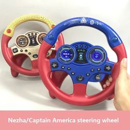 Rueda de coche de juguete para niños, juguetes interactivos para bebés, volante para niños con luz, simulación de sonido, coche de conducción, juguete educativo, regalo 231228