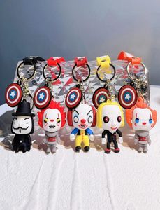 Toy Clown Cartoon Doll Keychain Pendant Bag Car Keychain Accessories Toy5009451