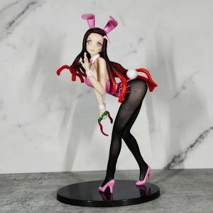Speelgoed decompressie speelgoed 25 cm demon slayer Kamado Nezuko Bunny Girl sexy anime figuur kimetsu no yaiba nezuko actie figuur Japanse adul