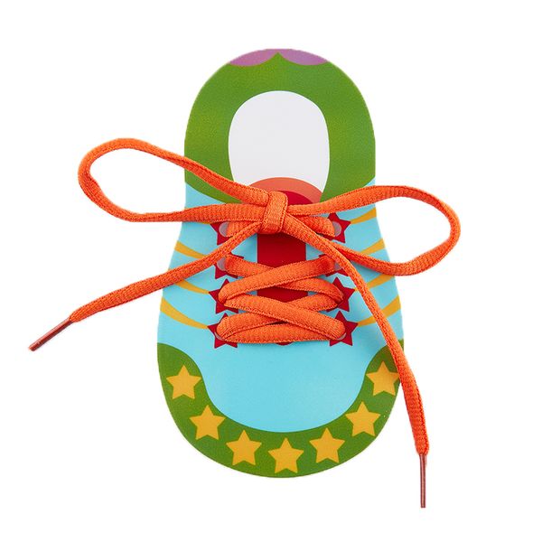 Jouet bricolage pantoufles Kit de couture tongs Kit d'apprentissage Montessori éducation précoce aides pédagogiques tressé lacet corde-dessin