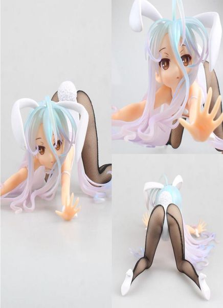 Figuras de juguete 1124 cm Anime Juego Life Shiro cat Acción PVC New Bunny Girl Colección Figuras juguetes sexy girl Figura 240308
