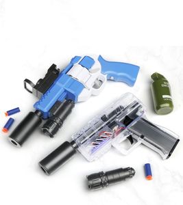 Jouet pistolet Revolver pistolet modèle électrique balle molle jouet pistolet Pistola Blaster chaleur sûre pour adultes garçons cadeaux d'anniversaire