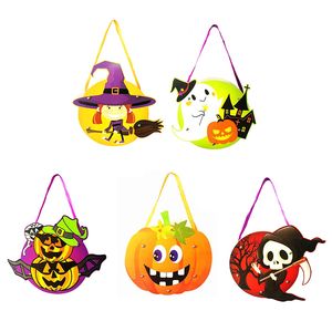 Bolsa de dulces de Halloween de juguete, papel hecho a mano para niños, fiesta de calabaza Diy, almacenamiento de decoración para niños