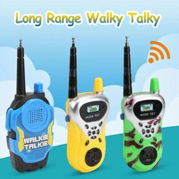 Speelgoedtelefoons 2 stuks draagbare kinderen kinderen walkie-talkies elektronische lange afstand walky talky 231117