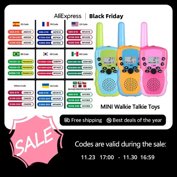 Teléfonos de juguete 3 piezas Mini Wlakie Talkie Talkpod Padres e hijos Juegos familiares Juguetes Educativos Intelectual T 388 Baofeng Radio para niños Regalos Niños 231124