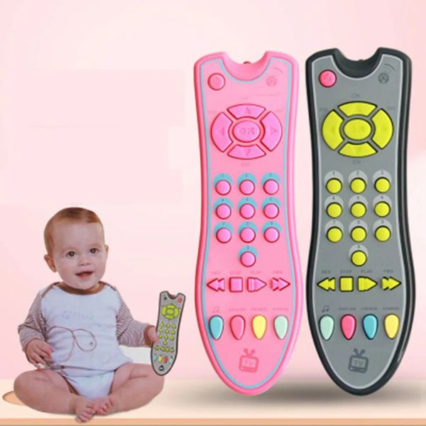 Jouets téléphones Jouets pour bébé Musique Téléphone portable TV Télécommande Jouets éducatifs précoces Numéros électriques Machine d'apprentissage à distance Jouet cadeau pour bébé 230928