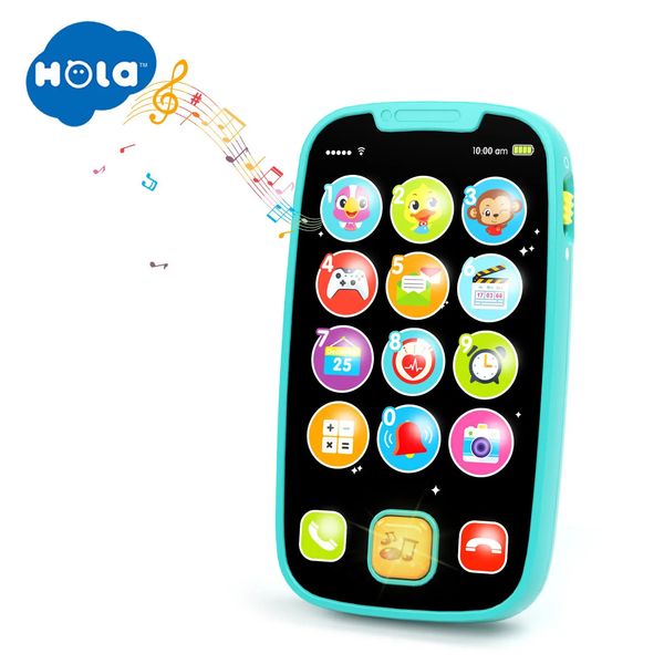 Toy Phones HOLA Baby Learning Cell Phone - Jouet de développement musical interactif pour 12 mois Cadeaux d'anniversaire pour 1 an 230928