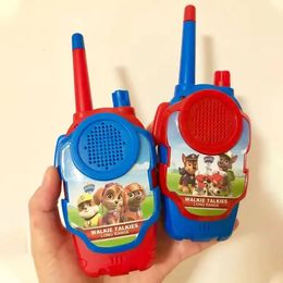 Jouets téléphones Mini talkie walkie patrouille 2 ensembles dessin animé pour enfants parent enfant jouets en plein air téléphone jeu cadeau 231130