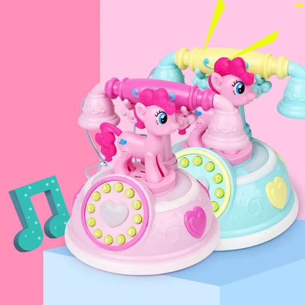 Toy Phones Rétro téléphone pour enfants jouet téléphone éducation précoce histoire Machine bébé téléphone émulé téléphone jouets musicaux pour enfants cadeau 230928