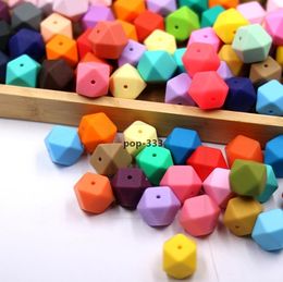 speelgoed veelhoekige losse kralen DIY fopspeen ketting ketting molaire moeder en sieraden