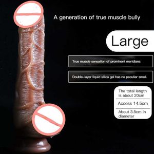 toy sex massagerMasseur sexuel énorme gode réaliste pénis en Silicone doux et flexible avec ventouse pour les femmes Masturbation Gay Strapon CockYQJH 3QA7P