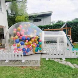 Carpas de juguete Cúpula de globo inflable con tapa transparente de 10 pies con marco hermético para fiestas familiares glamping de fábrica de carpas inflables L240313