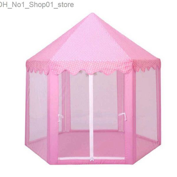 Toys Tentes anti-Mosquito Baby Kid Tente Tente portable Prince Prince Prince Tent Kid Gift Child Castle Play House Wigwam Beach Zipper Tent Q231220