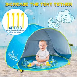 Tentes jouets Bébé plage tente ombre Protection UV abri solaire infantile jouets de plein air piscine maison plage tente jouets pour enfants enfants 231019