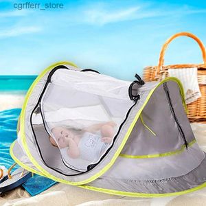 Toy Tents Tente de voyage pour bébé Portable UPF 50 + abris solaires infantile Pop Up pliante en plein air plage moustiquaire jouet pare-soleil pour lit nouveau-né L410
