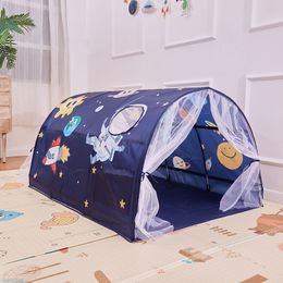 Speelgoed Tenten Bed Tent Voor Kinderen Speeltent Draagbare Opvouwbare Tent Pop-Up Indoor Speelgoed Tent Kind Draagbare Huisje Fairy House Speeltent 230620