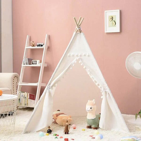 Tentes jouets Grande vente enfants Inde tente Tipi tente pour enfants Portable Tipi Infantil maison pour fille tentes décoration tapis 231019