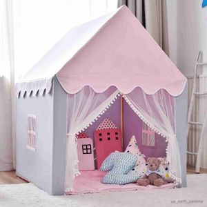 Children's Play Tent, Indian Small House Game House Large Castle, Cotton Canvas Playhouse for Boys and Girls