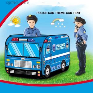 Toys Tents Enfants Police Carme Témère Tépose Tente Tente portable Tent intérieur extérieur pliable jeu de jeux de jeux House Boy Girl Cosplay Game Tent L410