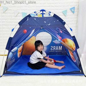 Tentes jouets Tente pour enfants Maison de jeu Poteau automatique Tente à ouverture rapide Divertissement intérieur et extérieur Camping Tente anti-moustique Q231220