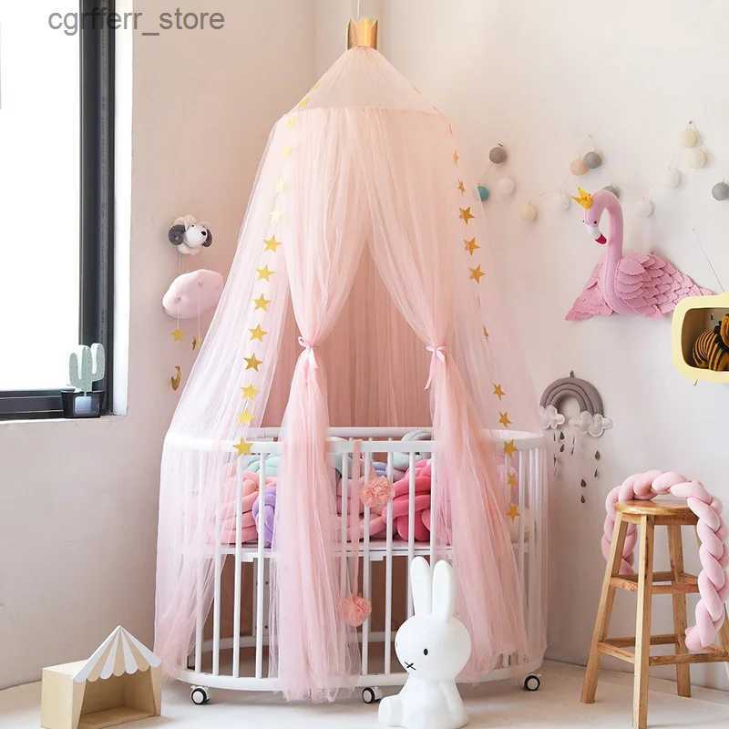 Redução de tendas de brinquedos de brinquedos tendas casa princesa Pink Canopy Bed Curta