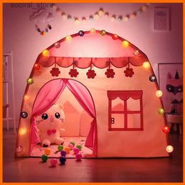 Tentes jouets Tente pour enfants jeux d'intérieur et d'extérieur jardin Tipi château de princesse pliant Cubby jouets tentes Enfant chambre maison Tipi Playhouse L240313