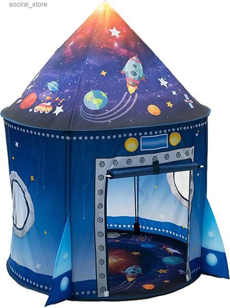 Tentes jouets Tente pour enfants Portable pliable tente de jeu pliante bébé maison de jeu grandes filles princesse Prince château en plein air jouet enfant garçon cadeau L240313