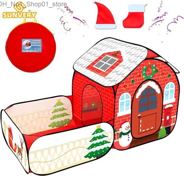 Toy Tentes Christmas Play Tent for Kids Christmas Noël cadeau Instant Play Tent Childre