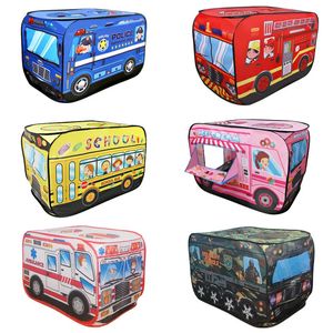 Speelgoedtenten Opvouwbare autotent voor kinderen Speelhuis Oceaan Ballenbad Binnenspeelgoed Brandweerwagen Speelhuis Speelgoed Tipi-tent 231019